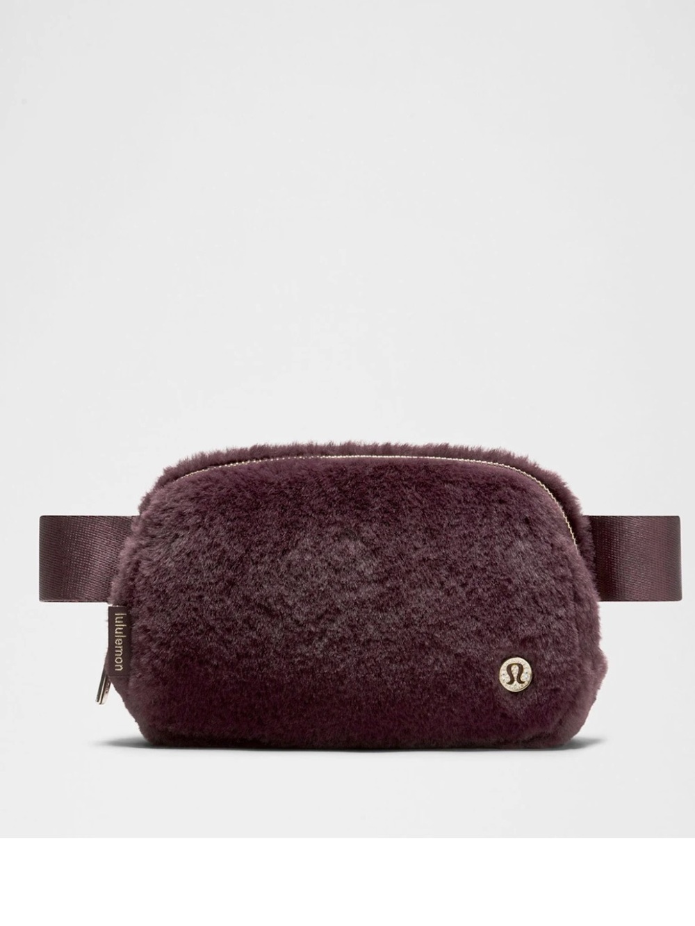 Lululemon Everywhere Belt Bag 1L Plush Fleece Black Plum Gold